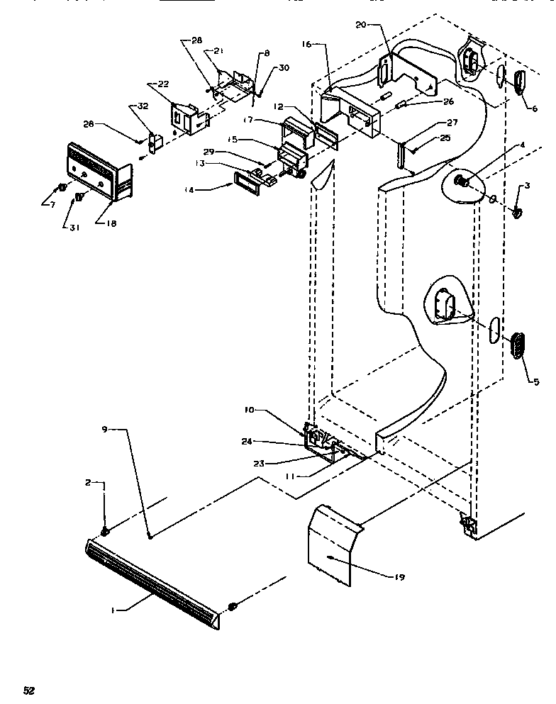 Controls & cabinet (ref/frz)