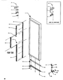 Door/hinge/trim refrigerator