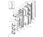 Amana SRD520SW-P1186301WW freezer door diagram