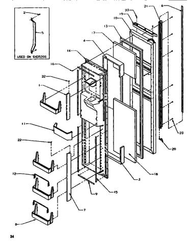 Freezer door