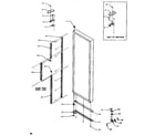 Amana SRD520SL-P1186301WL door/hinge/trim refrigerator diagram