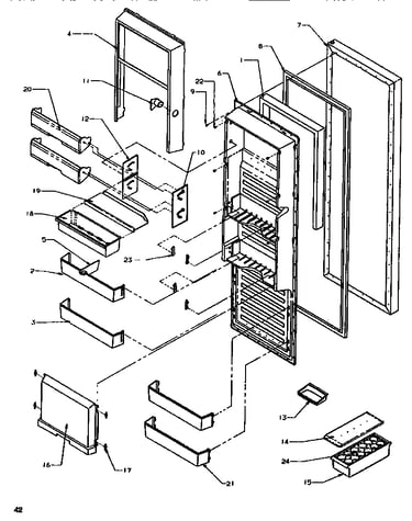 Refrigerator door