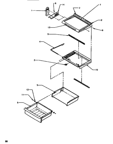Shelving & drawers (ref)