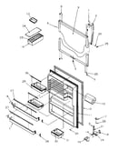 Refrigerator door