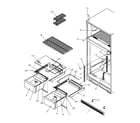 Amana TV18S4L-P1194902WL cabinet shelving diagram