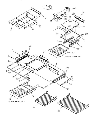 Cabinet shelving