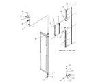 Amana SG521SBL-P1197001WL freezer door hinge and trim diagram