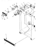 Refrigerator, freezer controls and cabinet