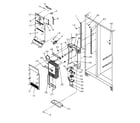 Amana SG521SBW-P1197001WW freezer evaporator and air handling diagram