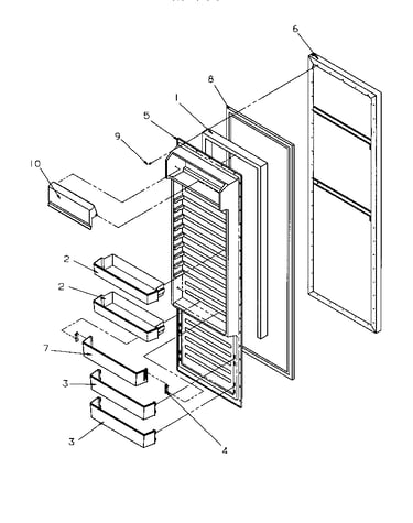 Refrigerator door