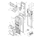 Amana SRDE528SBW-P1184902WW refrigerator door diagram