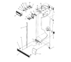 Amana SRDE528SW-P1184901WW refrigerator/freezer controls and cabinet parts diagram