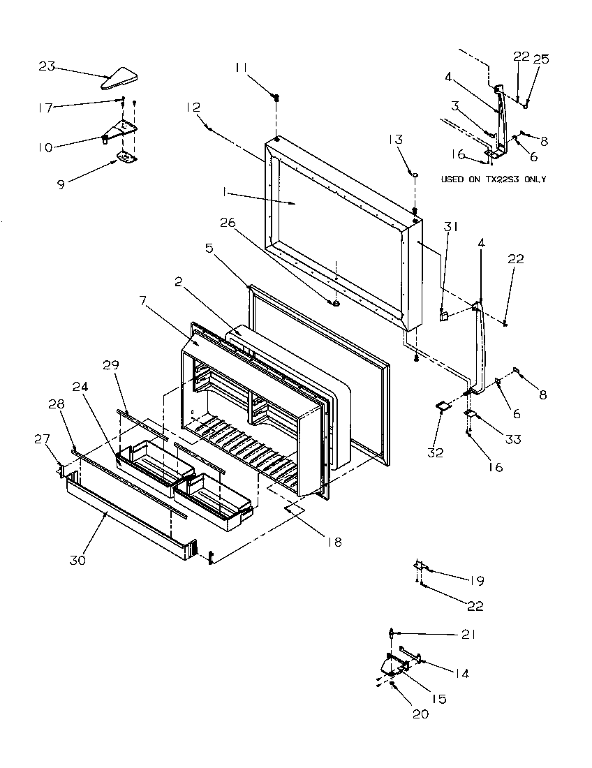 Freezer door