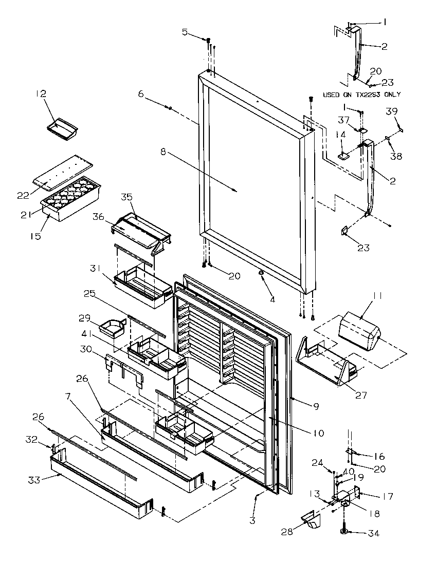 Refrigerator door