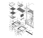 Amana TX22S3W-P1196002WW cabinet shelving diagram