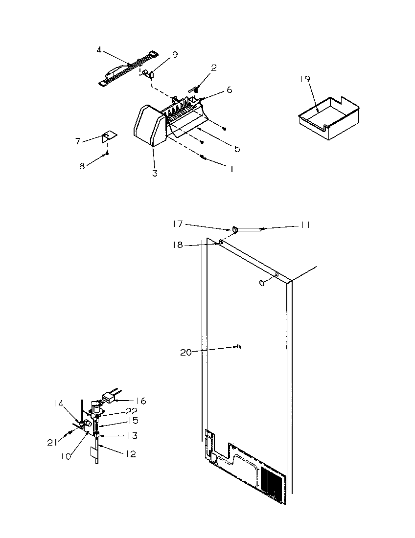 FACTORY INSTALLED ICE MAKER