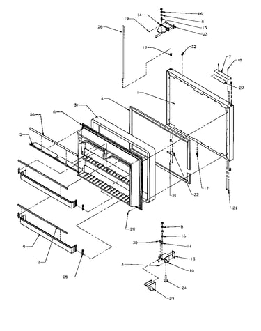 Freezer door