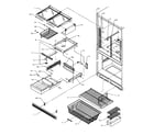 Amana BX22S5W-P1196701WW refrigerator/freezer shelving diagram