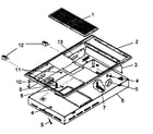 Amana CC11LS burner box section (akdh6e/p1131744ne) (akdh6ww/p1131744nww) diagram