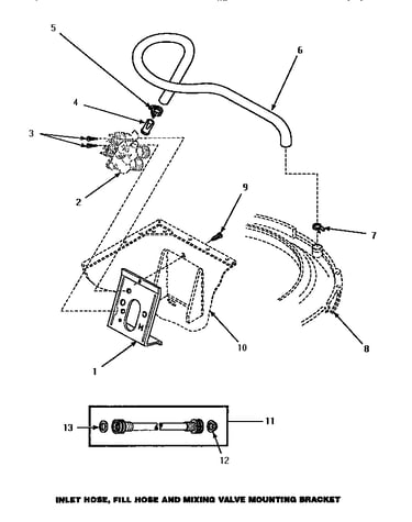 Cabinet top, loading door & control hood rear panel
