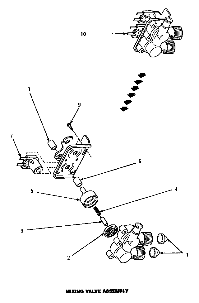 Mixing valve assembly