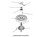 Amana LW8463W2/PLW8463W2A transmission assembly & balance ring diagram