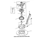 Amana LW8463W2/PLW8463W2A bearing housing, brake, pulley & pivot dome diagram