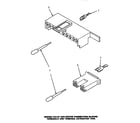 Amana LW8463W2/PLW8463W2A mixing valve & motor connect blocks, terminals & extractor diagram