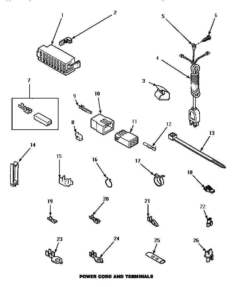 Power cord & terminals