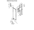 Amana SXI25SW-P1190204WW refrigerator door hinge and trim parts diagram