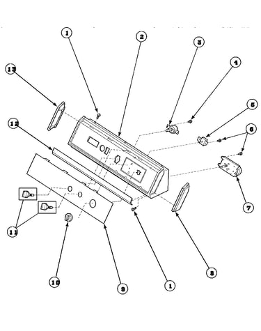 Graphic panel, control hood and controls