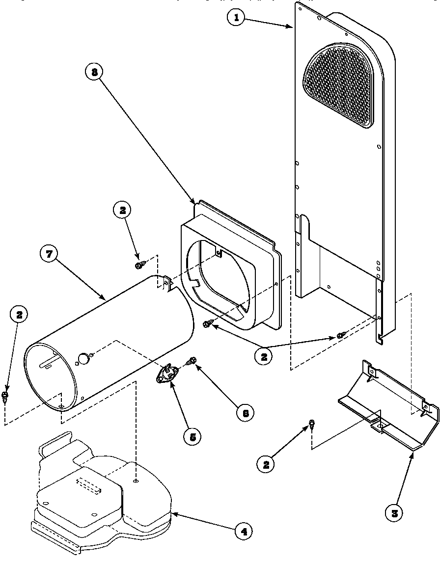 HEATER BOX ASSEMBLY ORIGINALLY ON GAS DRYER