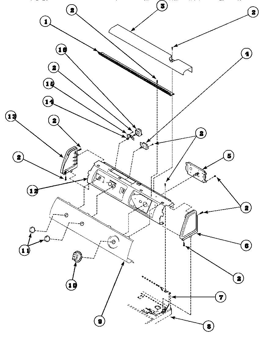 GRAPHIC PANEL, CONTROL HOOD AND CONTROLS