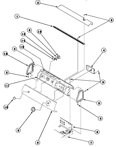 Graphic panel, control hood and controls