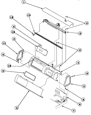 Graphic panel, control hood and controls (lg4209l2/plg4209l2) (lg4209w2/plg4209w2)