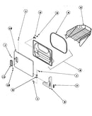 Loading door with drying rack (lg4209l2/plg4209l2) (lg4209w2/plg4209w2)