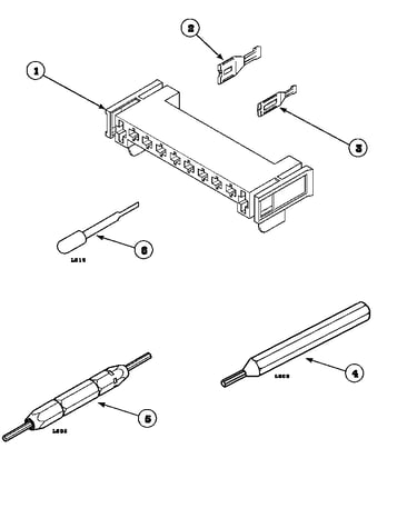 Motor connection block, terminals and tools (lg4209l2/plg4209l2) (lg4209w2/plg4209w2)