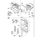 Amana BRF20TLW-P1199201WL shelf ladders/light assemblies (brf20tlw/p1199201wl) diagram