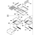 Amana BRF20TLW-P1199201WL freezer shelf/deli/crisper assemblies (brf20tlw/p1199201wl) diagram