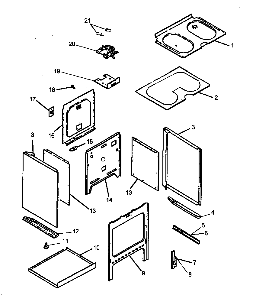 OVEN ASSEMBLY (ARC700E/P1142652NE) (ARC700E/P1142698NE) (ARC700LL/P1142652NLL) (ARC700LL/P1142698NLL) (ARC700WW/P1142652NWW) (ARC700WW/P1142698NWW)