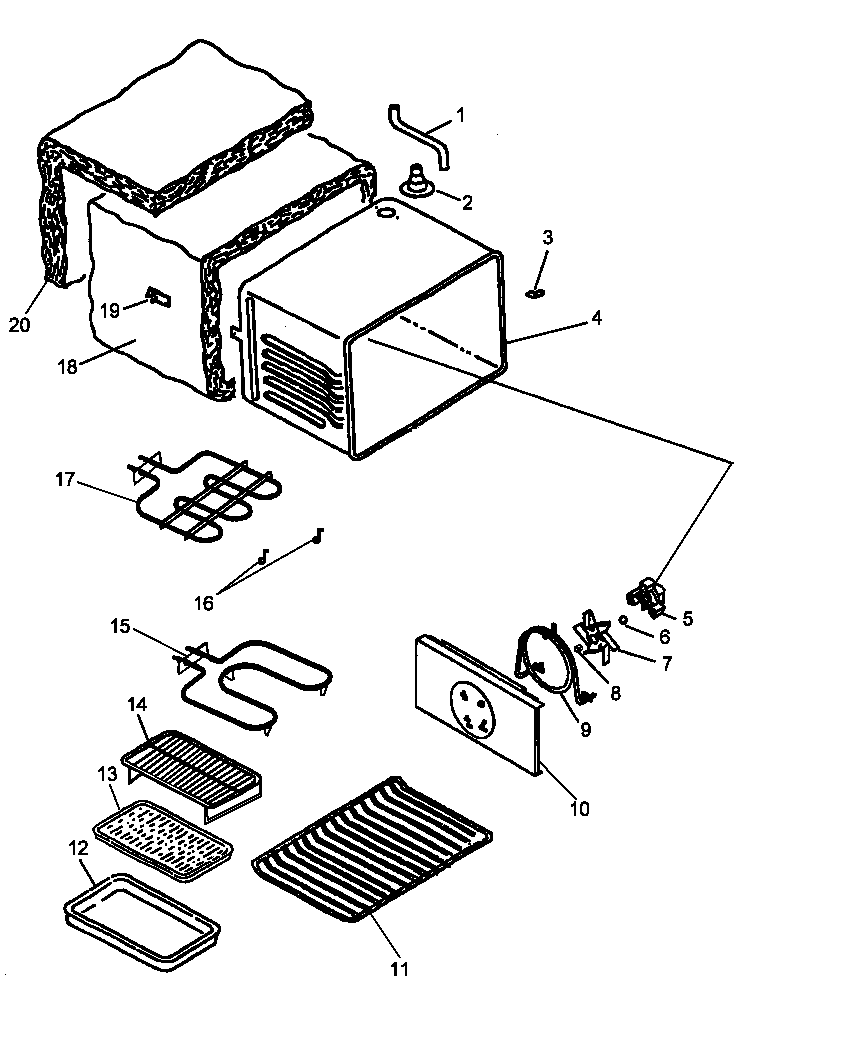 CABINET ASSEMBLY (ARC700E/P1142652NE) (ARC700E/P1142698NE) (ARC700LL/P1142652NLL) (ARC700LL/P1142698NLL) (ARC700WW/P1142652NWW) (ARC700WW/P1142698NWW)