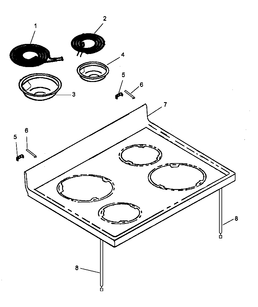 MAIN TOP ASSEMBLY (ARC700E/P1142652NE) (ARC700E/P1142698NE) (ARC700LL/P1142652NLL) (ARC700LL/P1142698NLL) (ARC700WW/P1142652NWW) (ARC700WW/P1142698NWW)