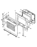 Oven door assembly