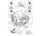 Amana U2100I/P4020004201 interior electrical components and mounting parts diagram