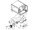 Amana EUT1B1/P4020007801 interior electrical components and mounting parts diagram