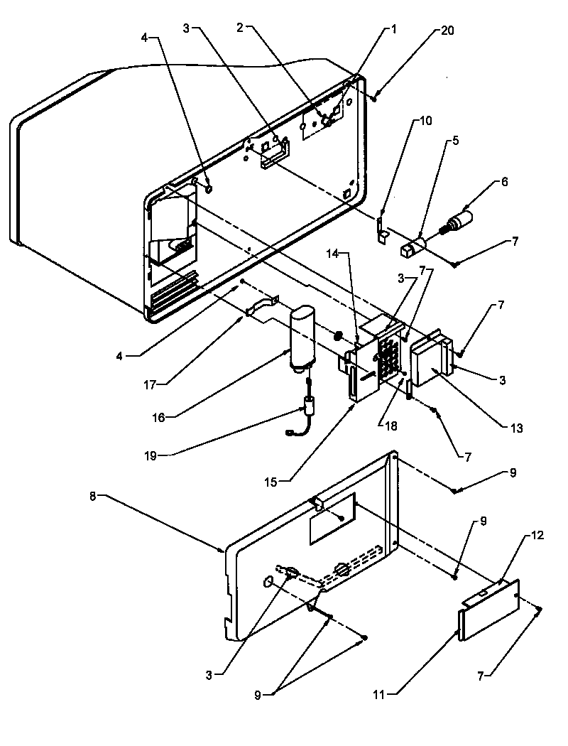 BACK-SIDE ELECTICAL COMPONENTS