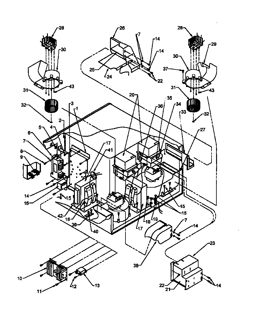 Interior electrical components & mounting parts