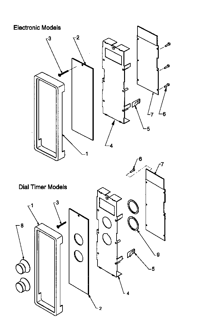 Control panel assembly