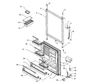 Amana TH21S3W-P1195604WW refrigerator door assembly diagram