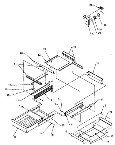 Cabinet shelving